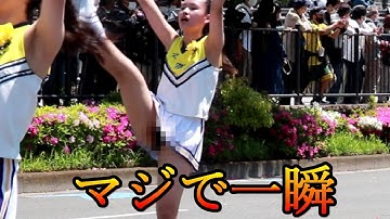【ザよこはまパレード】チアの脚は高くあがる【鎌倉女子大学中等部・高等部マーチングバンド】
