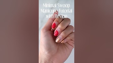 makeup artist channel |  minimal swoop manicure tutorial with revlon