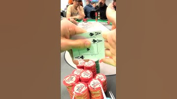 THE BEST HAND IN POKER!! ALL-IN w/ POCKET ACES!! #shorts #poker
