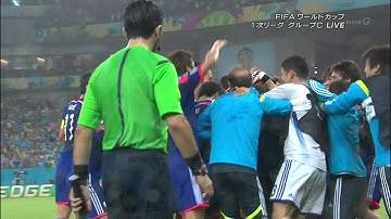 2014 FIFAワールドカップ　グループC　日本×コートジボワール戦　本田ゴール！シーン